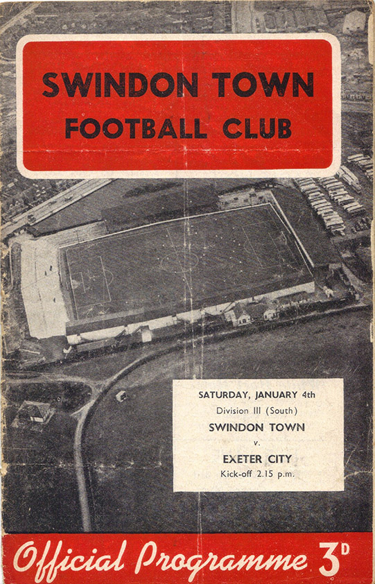 <b>Saturday, January 4, 1958</b><br />vs. Exeter City (Home)